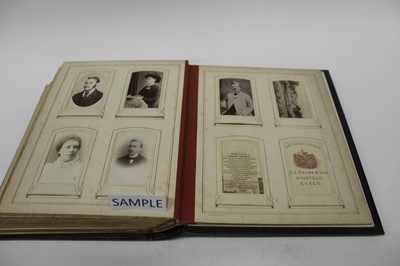 Lot 1419 - Two Victorian photograph albums