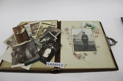 Lot 1419 - Two Victorian photograph albums