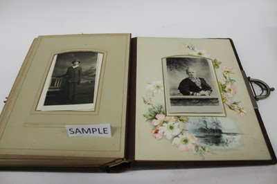 Lot 1419 - Two Victorian photograph albums