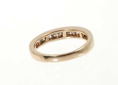 Lot 442 - Diamond eternity ring with brilliant cut diamonds in 14ct yellow gold channel setting
