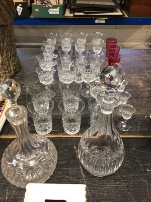 Lot 139 - 1930s Webb Crystal cut glass table wares and sundry glass