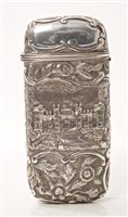 Lot 274 - Early Victorian Silverer cigar case of...