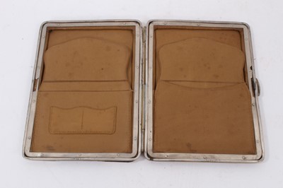 Lot 812 - Edwardian silver mounted snake skin wallet