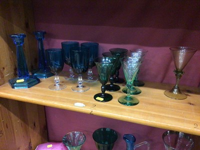 Lot 110 - Collection of antique and vintage glass