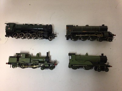 Lot 212 - Railway 00 gauge locomotives including: 2-10-0 black class F9 92022, 0-6-0 class F3 maroon 16440, 0-4-4 maroon 1324, 0-6-0 LSWR lined green 735, 0-4-2 green 641, 4-4-2 green 493, 4-4-0 green E463,...