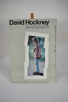 Lot 1199 - *David Hockney, (b1937), Centre George Pompidou, 1982 exhibition poster, 70 x 50cm, unframed