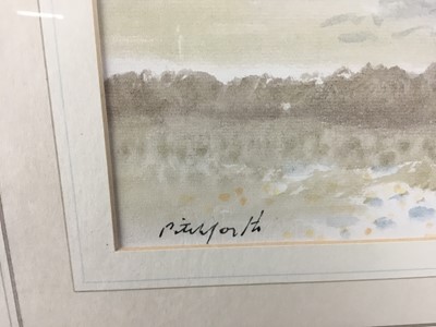 Lot 6 - Roland Vivian Pitchforth RA (1895-1982) signed watercolour - coastal scene, 54cm x 36cm, framed