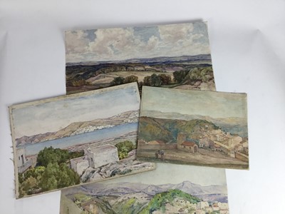Lot 1 - Herbert Hughes Stanton four watercolours on paper, various landscapes unframed