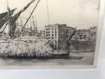 Lot 21 - Three marine etchings - Frank Harding, Mortimer Menpes, one other