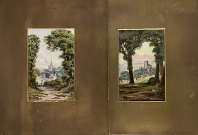 Lot 27 - E. L. Ernest, pair of watercolours, signed and dated, together with two further watercolours