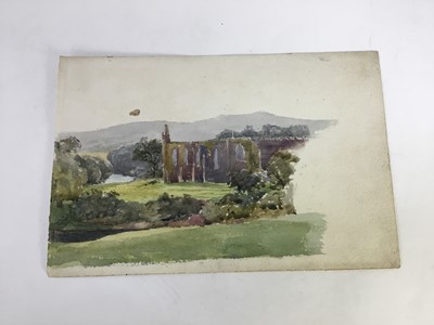 Lot 27 - E. L. Ernest, pair of watercolours, signed and dated, together with two further watercolours
