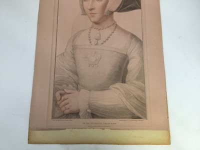 Lot 217 - Bartolozzi after Holbein - two 18th century stipple engravings