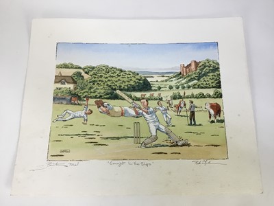 Lot 10 - Bob Farndon, contemporary,  group of ten handcoloured amusing lithographs, hunting and others