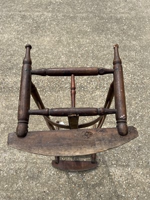 Lot 66 - 19th century bentwood cradle