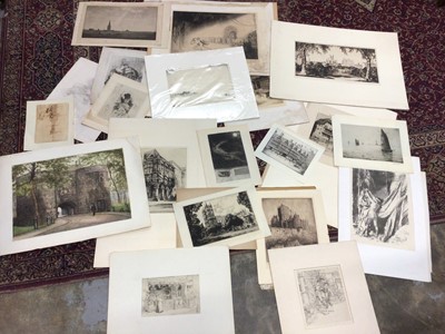 Lot 116 - Group of early 20th century etchings