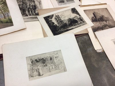 Lot 116 - Group of early 20th century etchings