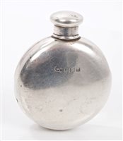 Lot 293 - Early George V Silverer spirit flask of small...