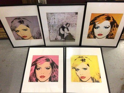 Lot 315 - Set of four Pop Art prints, Banksy print and a signed limited print of New York