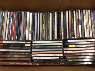 Lot 309 - Collection of DVDs and Blu-rays, together with various CDs (4 boxes)