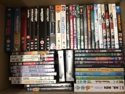 Lot 325 - Four boxes of various DVDs and some Blu-rays