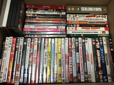 Lot 325 - Four boxes of various DVDs and some Blu-rays