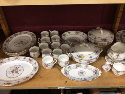 Lot 694 - Royal Albert Petit Point comprehensive dinner service with tureens, tea ware, assorted plates, bowls, and serving dishes