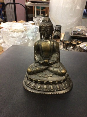 Lot 110 - Bronzed Tibetan Buddha