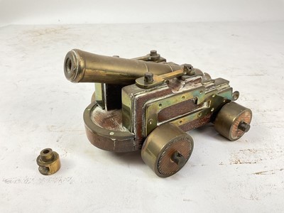 Lot 664 - Miniature model of a signalling cannon