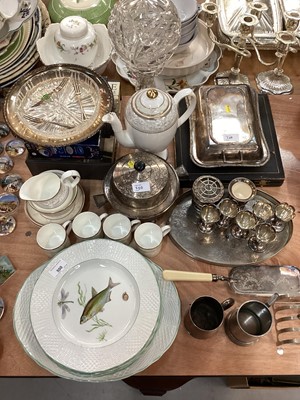 Lot 500 - Various silver plate, ceramics and glass