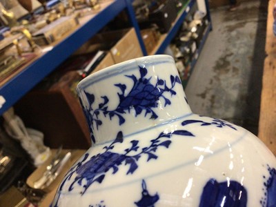 Lot 93 - 19th century Chinese blue and white vase