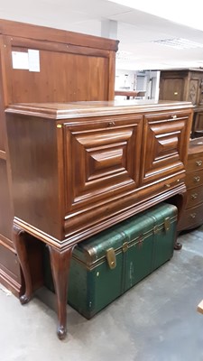 Lot 1050 - 1930's Dutch walnut cabinet