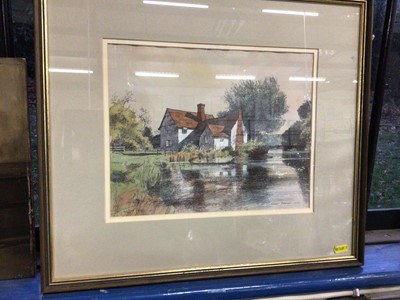 Lot 99 - Michael Norman hand coloured lithograph - Willy Lott's Cottage