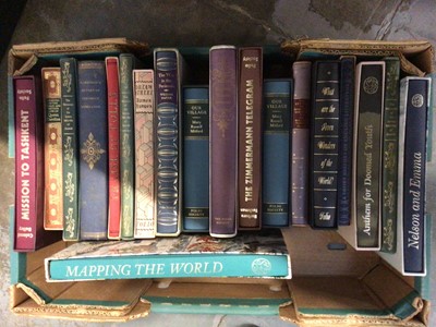 Lot 174 - One box of Folio Society books
