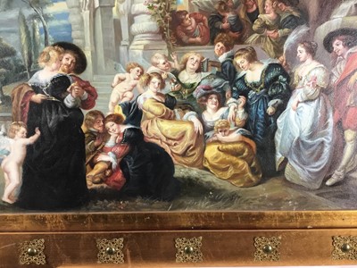Lot 17 - After Peter Paul Rubens (1577-1640) oil on canvas in gilt frame - 'The Garden of Love'