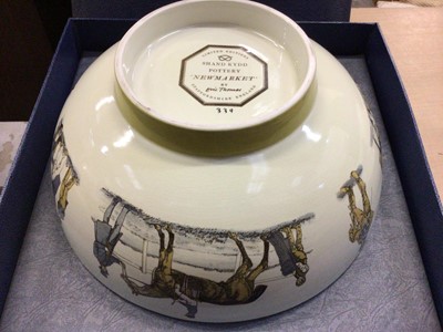 Lot 669 - Shane Kydd Pottery Limited Edition bowl "Newmarket" by Eric Thomas No.339, boxed