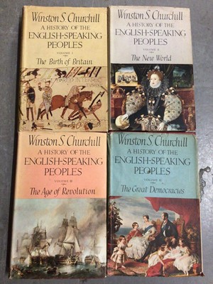 Lot 302 - Winston Churchill- A History of the English Speaking Peoples, Vols. I - IV