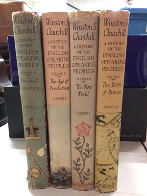 Lot 302 - Winston Churchill- A History of the English Speaking Peoples, Vols. I - IV