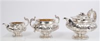 Lot 324 - Fine quality George IV Silverer three piece...