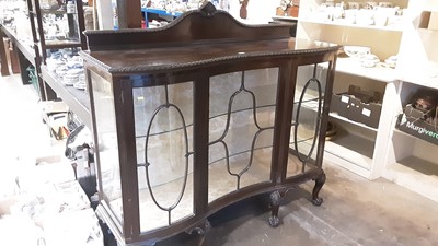 Lot 1099 - 1920's mahogany glass display cabinet