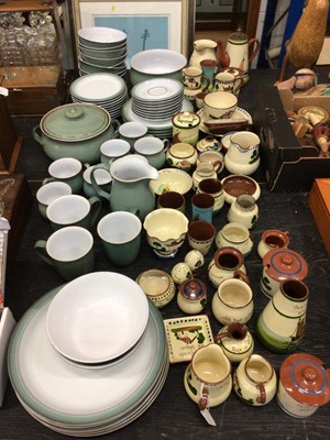 Lot 123 - Denby dinnerware and a collection of Devon mottoware