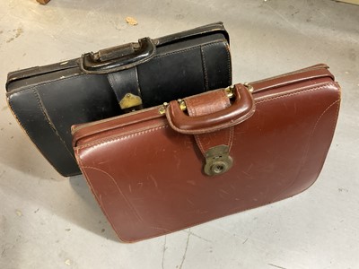 Lot 146 - Two vintage leather briefcases