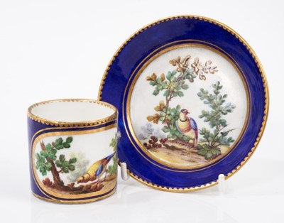 Lot 140 - Sevres coffee can and saucer