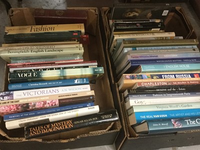 Lot 404 - Two boxes of art related books