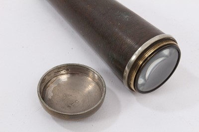 Lot 857 - Edwardian walking cane concealing folding telescope