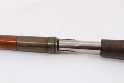 Lot 857 - Edwardian walking cane concealing folding telescope