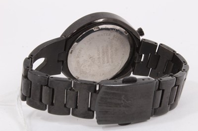 Lot 848 - Klaus-Kobec Endurance Tachymeter black stainless steel wristwatch