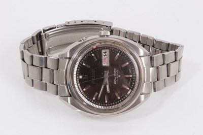 Lot 850 - Seiko Bell-Matic stainless steel wristwatch and a Seiko Quartz wristwatch (2)