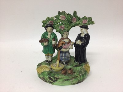 Lot 250 - A Staffordshire group