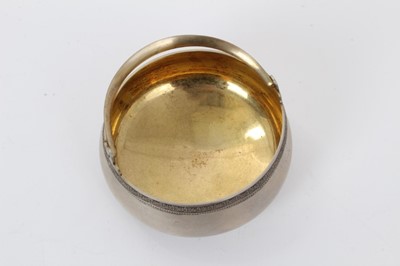 Lot 273 - 1960s Russian silver bowl with swing handle and gilded interior (Tallinn)