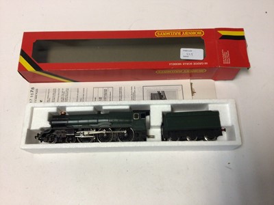 Lot 229 - Hornby OO gauge locomotives including BR lined green 4-6-2 Class A3 'Flying Scotsman' tender locomotive 60103, boxed R078, GWR green 4-6-0 King Class (No Logos or name plates) , boxed R078, LMS bla...